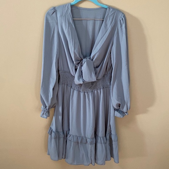 DRESS | dusty blue - Picture 1 of 8
